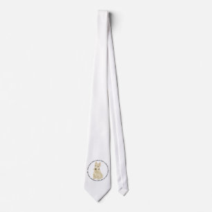 Wheaten Scottish Terrier Ponders Tie