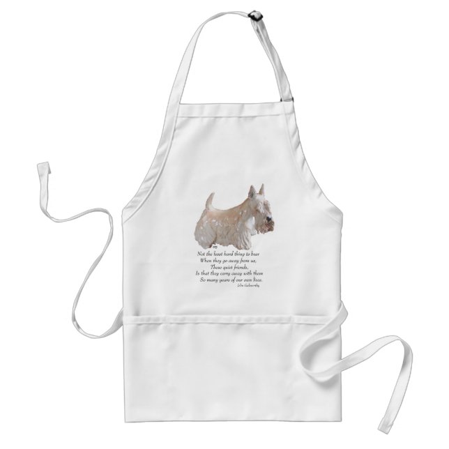 Wheaten Scottish Terrier Rainbow Bridge Standard Apron (Front)