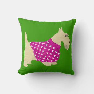 Wheaten Scottish Terrier Sweater Pillow