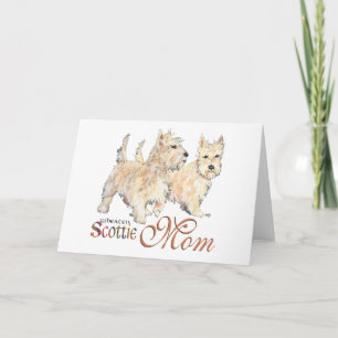Wheaten Scottish Terriers for Mother's Day Card