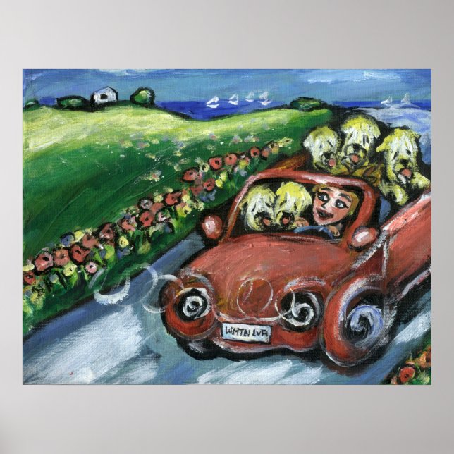 Wheaten singing car ride poster (Front)