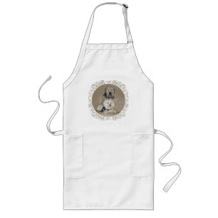 Wheaten Terrier and Havanese Long Apron