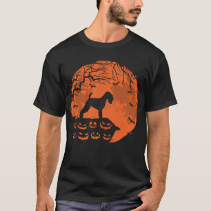 Wheaten Terrier And Moon Halloween Dog Lover Gift T-Shirt
