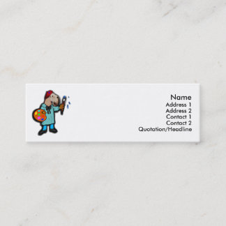Wheaten Terrier Artist Mini Business Card