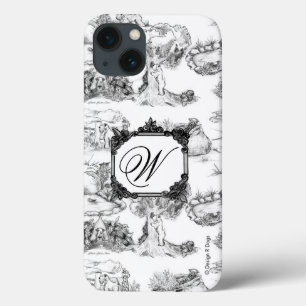 WHEATEN Terrier Black Toile w/Monogram iPhone 13 Case