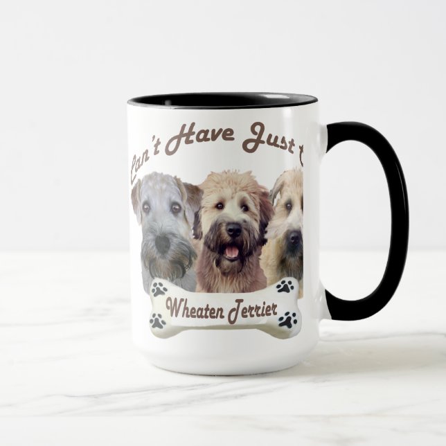 Wheaten Terrier Can't Have Just One Mugs (Right)