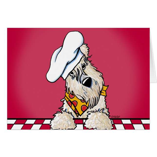 Wheaten Terrier Chef (Front Horizontal)