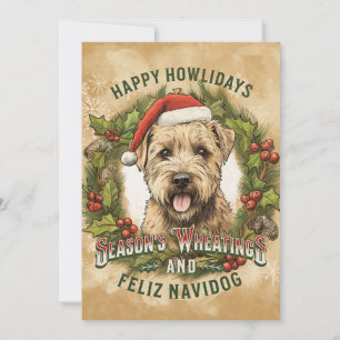 Wheaten Terrier Christmas Card Holiday Card