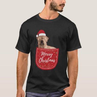 Wheaten Terrier Christmas Dog In Your Pocket T-Shirt