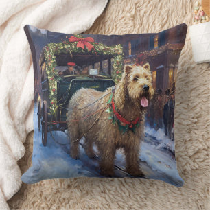 Wheaten Terrier Christmas Festive Season Cushion
