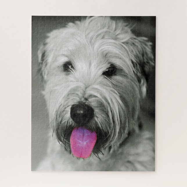 Wheaten Terrier Dog Jigsaws. Jigsaw Puzzle (Vertical)