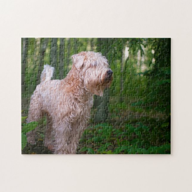 Wheaten Terrier Dog Jigsaws. Jigsaw Puzzle (Horizontal)