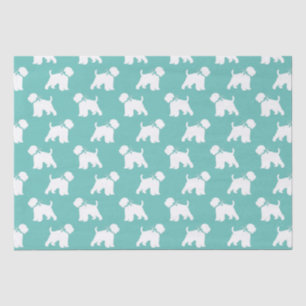 Wheaten Terrier Dog Silhouette Tissue Paper