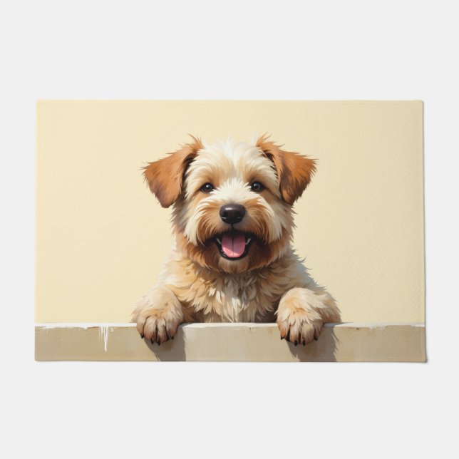 Wheaten Terrier Doormat Art (Front)