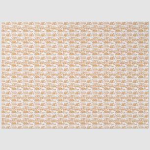 WHEATEN Terrier Gold Toile Tissue Paper