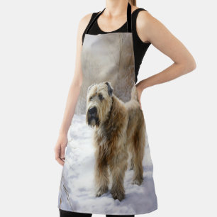 Wheaten Terrier Let It Snow Christmas  Apron