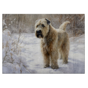 Wheaten Terrier Let It Snow Christmas Cutting Board
