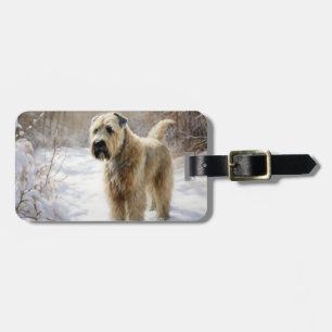 Wheaten Terrier Let It Snow Christmas  Luggage Tag