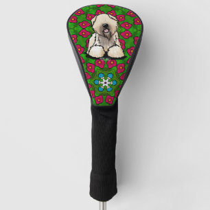 Wheaten Terrier Poppies Golf Head Cover