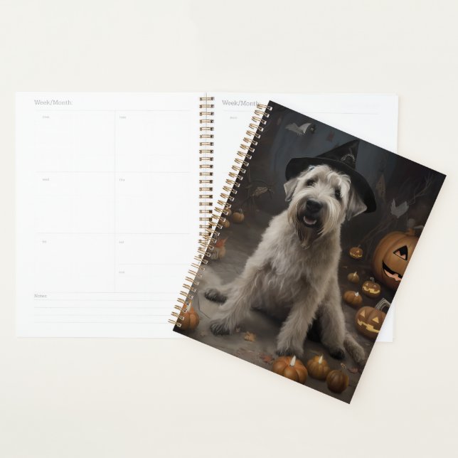 Wheaten Terrier Pumpkins Halloween Scary Planner (Display)