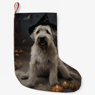 Wheaten Terrier Pumpkins Halloween Scary Small Christmas Stocking