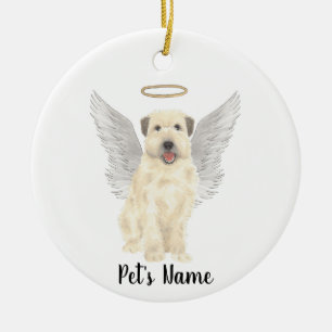Wheaten Terrier Sympathy Memorial Ceramic Ornament