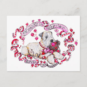 Wheaten Valentine Holiday Postcard