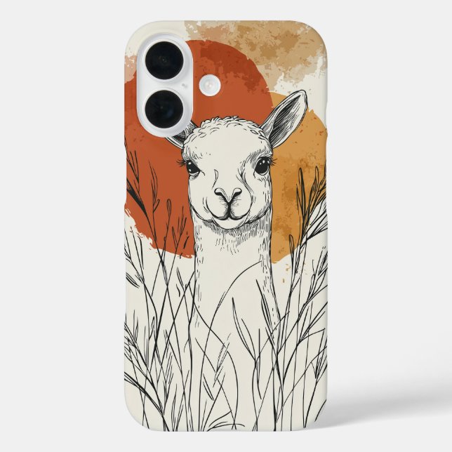 Wheatfield Deer Phone Case – Nature Style (Back)