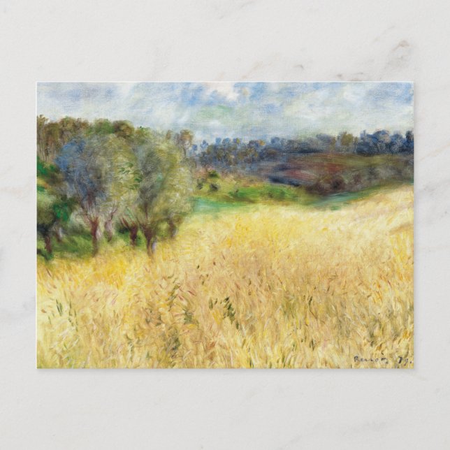 Wheatfield - Pierre-Auguste Renoir Postcard (Front)