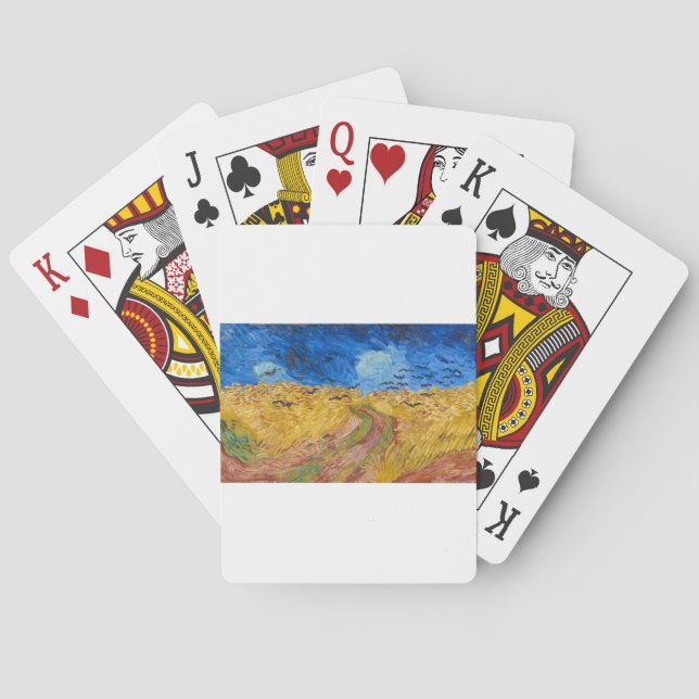Wheatfield with Crows by Vincent van Gogh Playing Cards (Back)