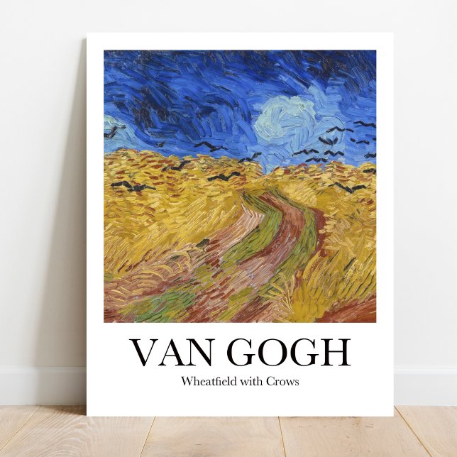 Wheatfield with Crows by Vincent van Gogh Poster (
Van Gogh's "Wheatfield with Crows" poster. Bold colors. Iconic landscape masterpiece.)