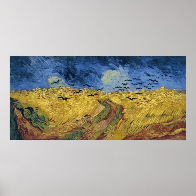 Wheatfield with Crows (F779) Van Gogh Fine Art Poster (Front)