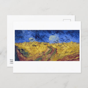 Wheatfield with Crows Van Gogh Postcard