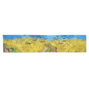 Wheatfield with Crows, Van Gogh Short Table Runner
