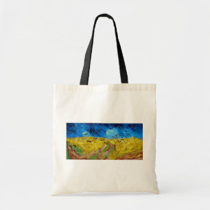 Wheatfield with Crows, Van Gogh Tote Bag