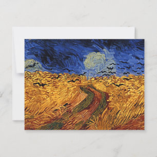 Wheatfield with Crows Vincent van Gogh Postcard