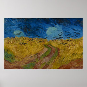 Wheatfield with Crows Vincent van Gogh  Poster