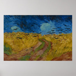 Wheatfield with Crows Vincent van Gogh Poster