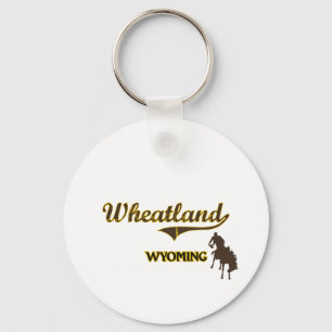 Wheatland Wyoming City Classic Key Ring