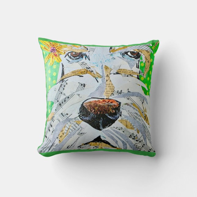 Wheaton Scottie Vibe Tri-Blend Shirt Cushion (Front)