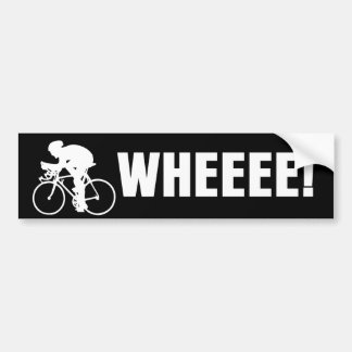 WHEEE Bicycle Bumper Sticker