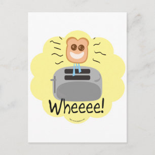 Wheeee! happy Toast! Postcard