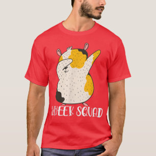 Wheek Squad Graphic Funny Pig Lover Dabbing Guinea T-Shirt