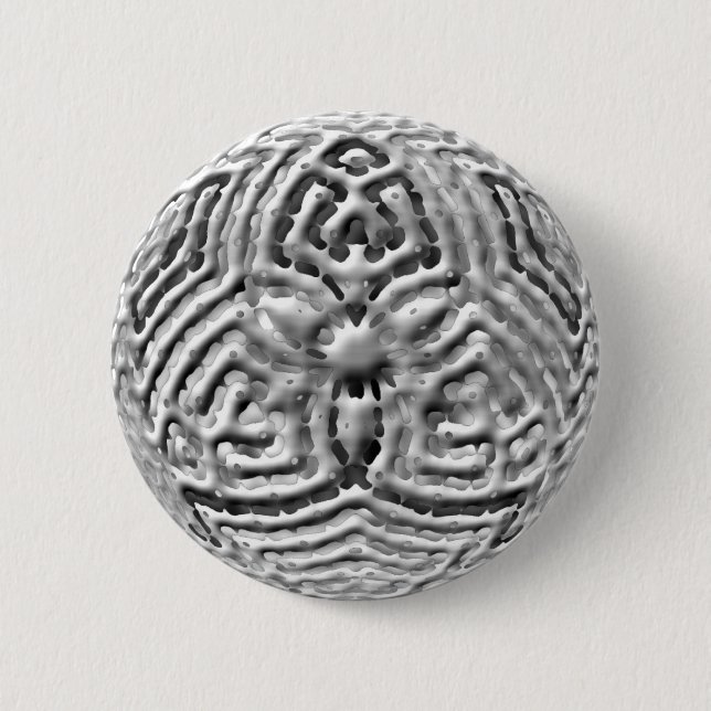 wheel - 3D 6 Cm Round Badge (Front)