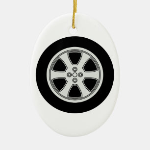 Wheel Ceramic Tree Decoration