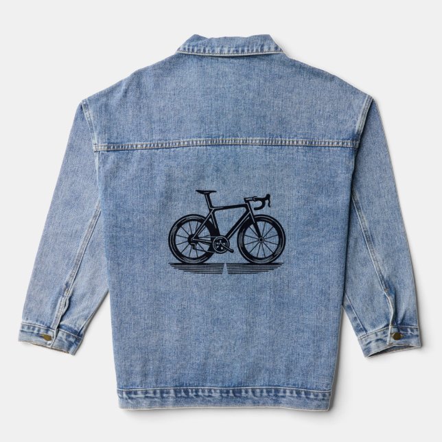 wheel denim jacket (Back)