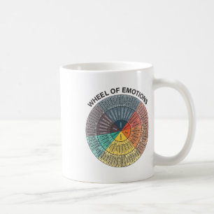 Wheel Emotion Chart Mental Health Therapy Chart  Coffee Mug