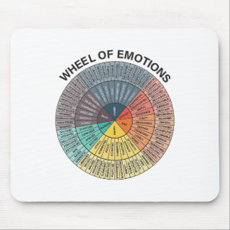 Wheel Emotion Chart Mental Health Therapy Chart  Mouse Pad