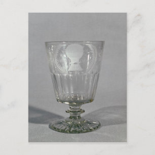Wheel-engraved goblet, c.1800-25 postcard