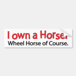 Wheel Horse Bumper Sticker Car Truck Tractor